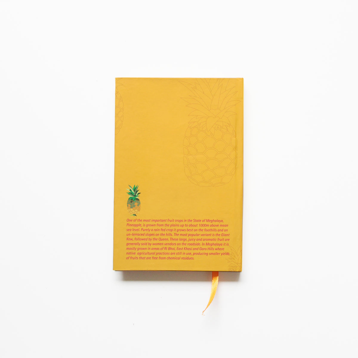 Meghalaya Pineapple Pattern Pink Notebook - NEST by Arpit Agarwal