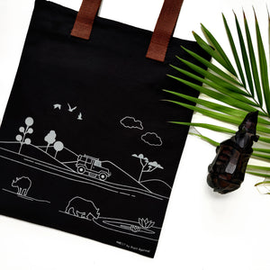 Rhino inspired Carry Everywhere Tote - Grey - NEST by Arpit Agarwal