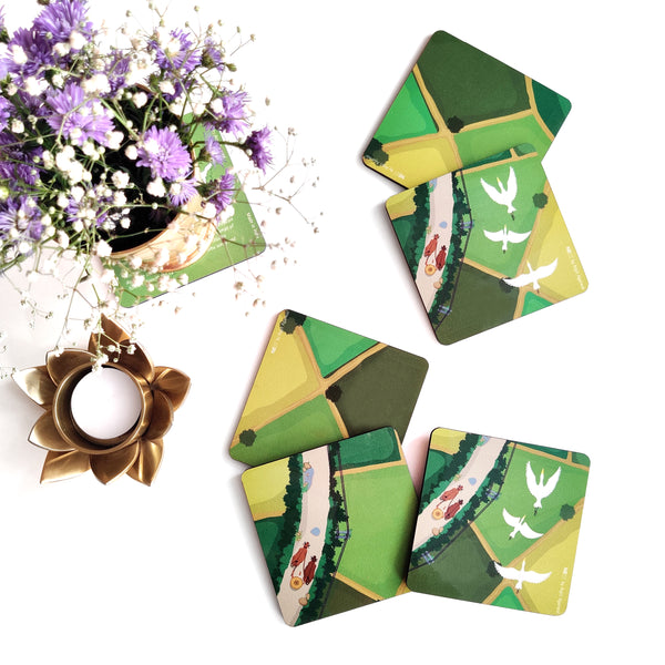 Assam Bogoli Coasters - Set of Six
