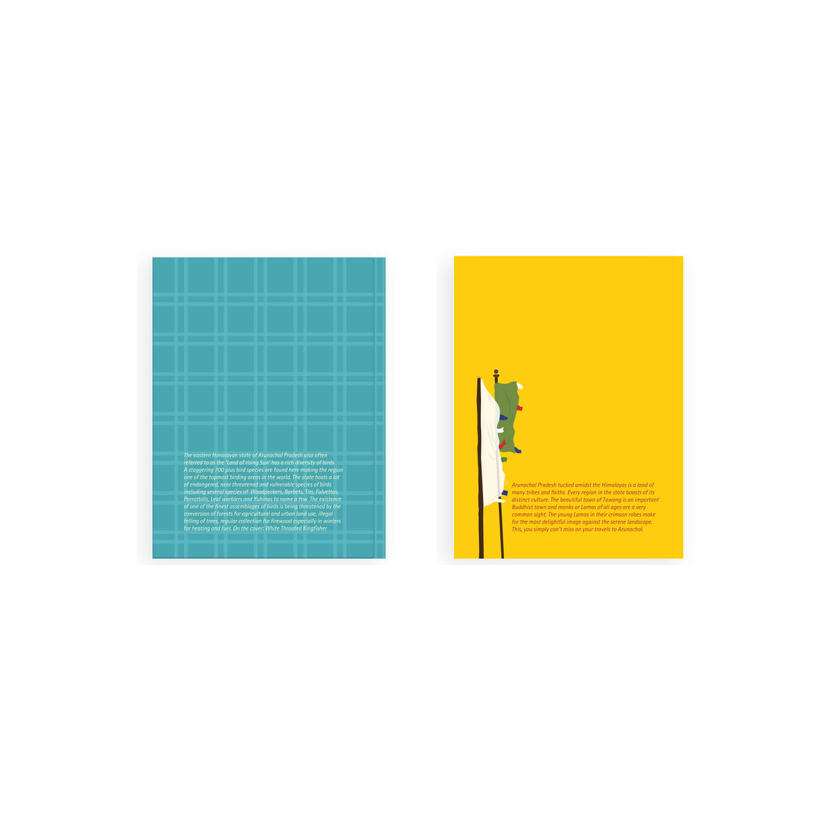 Inspired by Symbols of Arunachal Pradesh Notebook (Small) - Set Two - Set of 2 - NEST by Arpit Agarwal