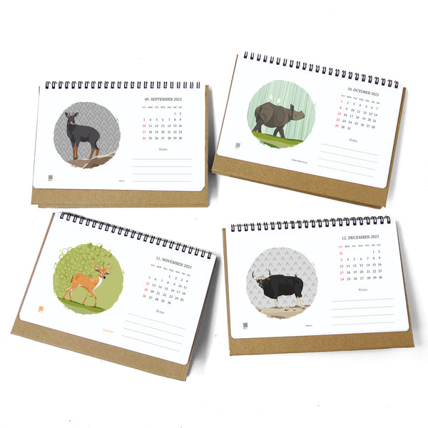 Fauna of North-East India Calendar 2023