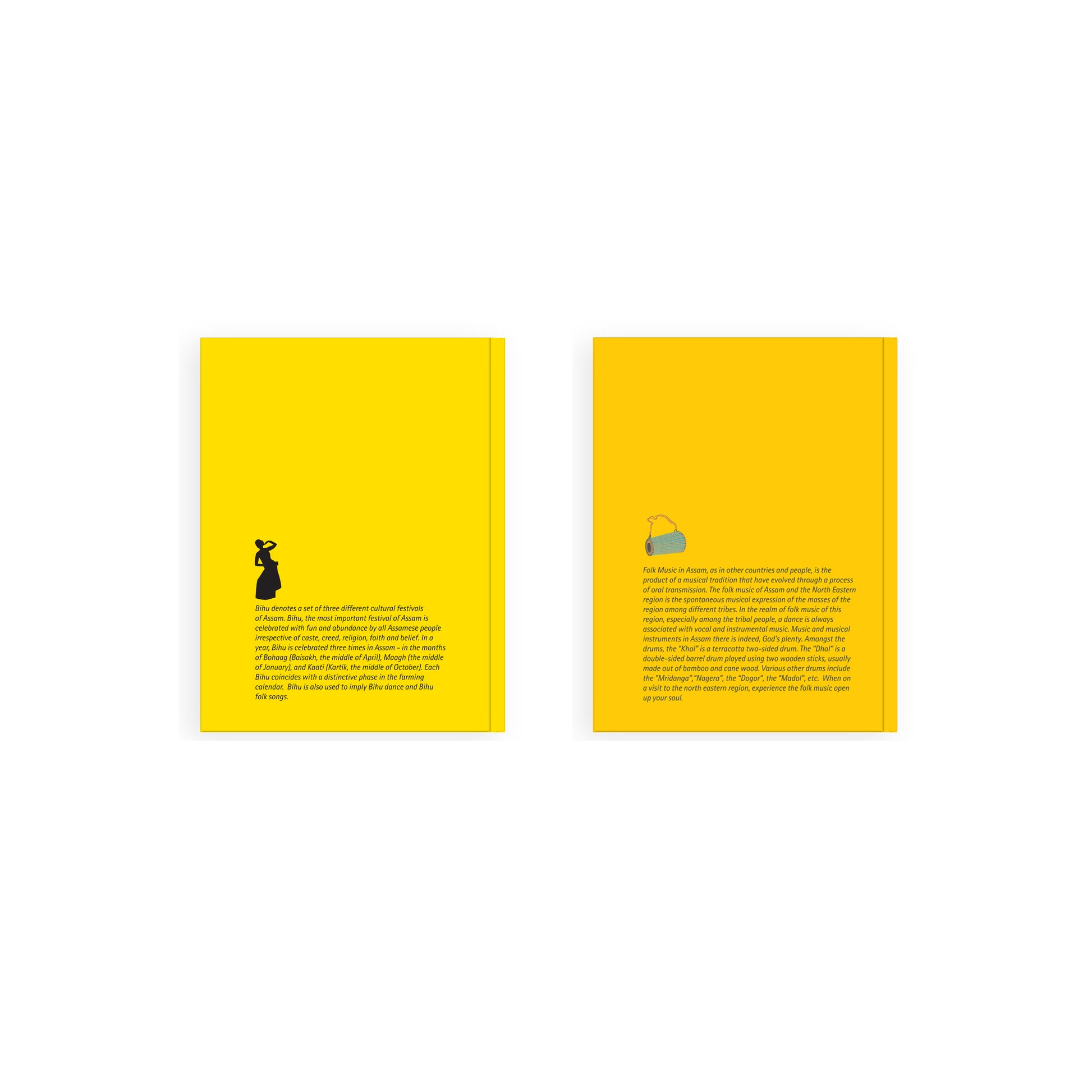 Inspired by Symbols of Assam Notebook (Small) - Set of 2