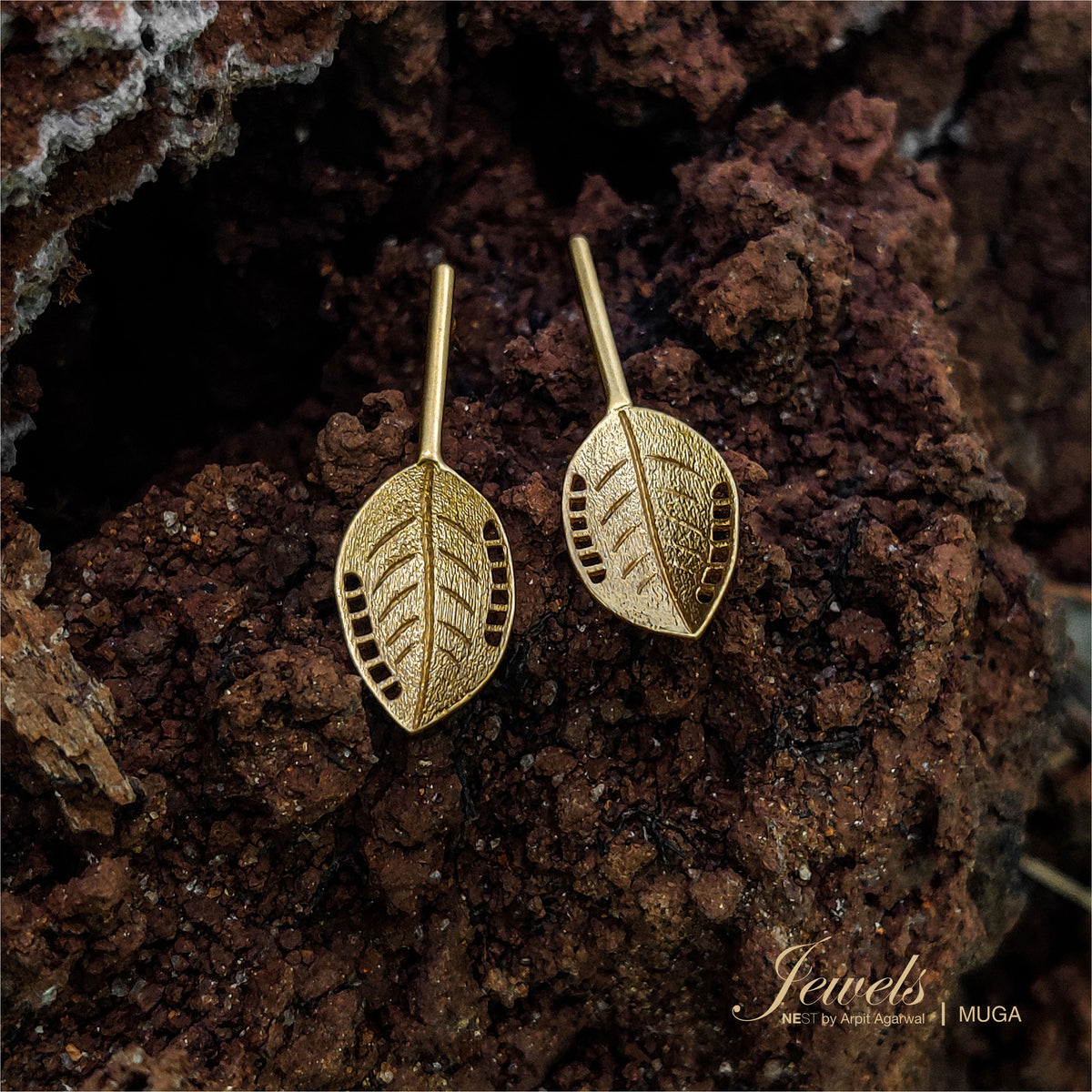 Muga Earrings - NEST by Arpit Agarwal
