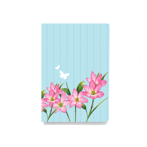 Botanical Rain Lily Soft Cover Notebook