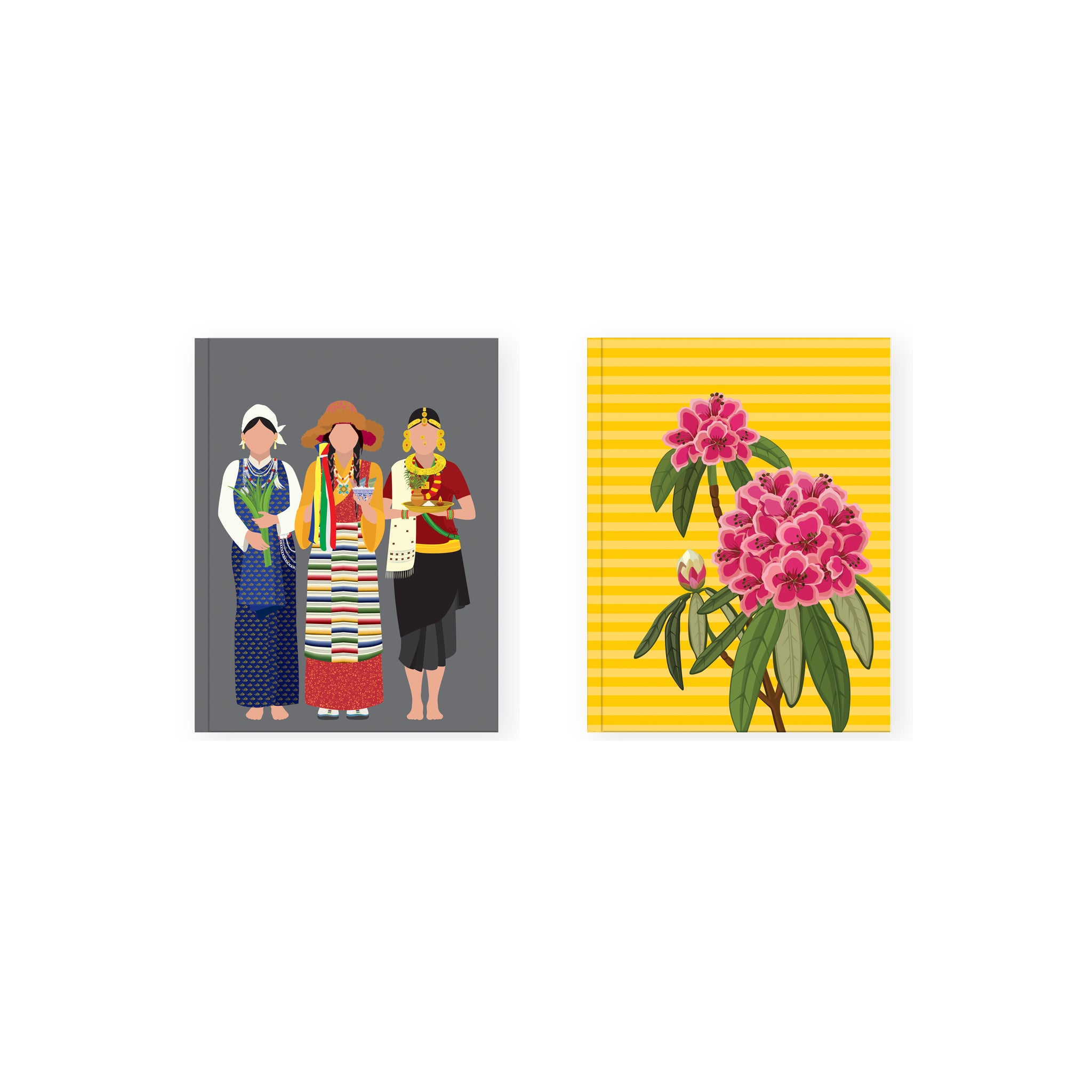 Inspired by Symbols of Sikkim Notebook (Small) - Set of 2