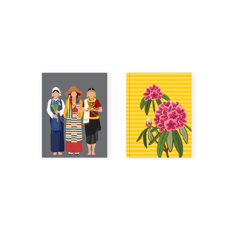 Inspired by Symbols of Sikkim Notebook (Small) - Set of 2
