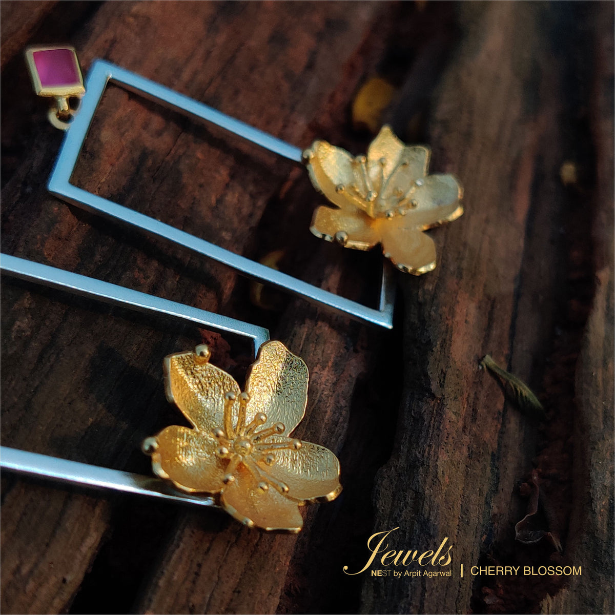 Cherry Blossom Earrings - NEST by Arpit Agarwal