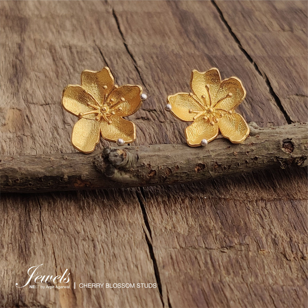 Cherry Blossom Studs - NEST by Arpit Agarwal