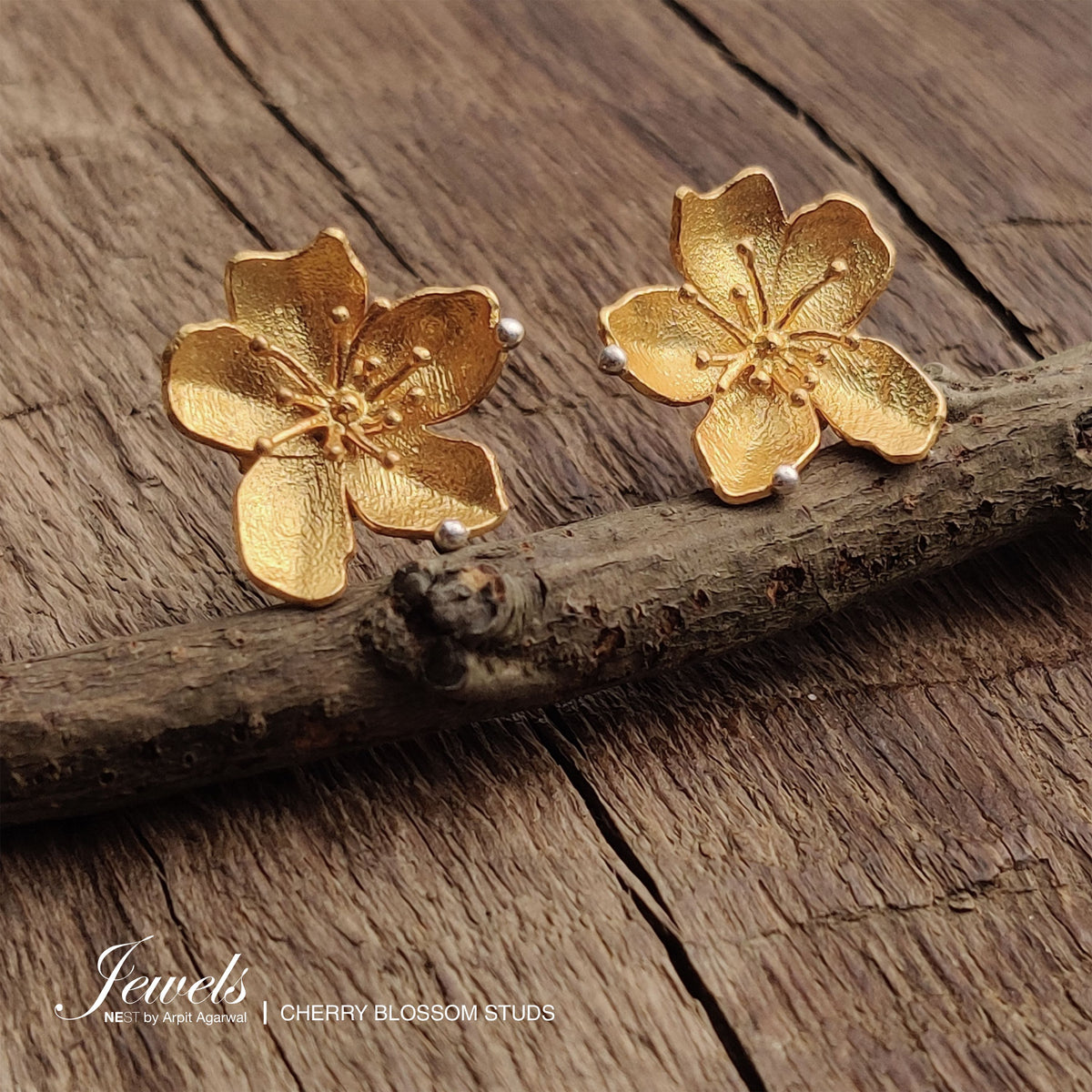 Cherry Blossom Studs - NEST by Arpit Agarwal