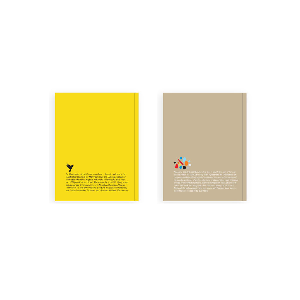 Inspired by Symbols of Nagaland Notebook (Small) - Set Two - Set of 2