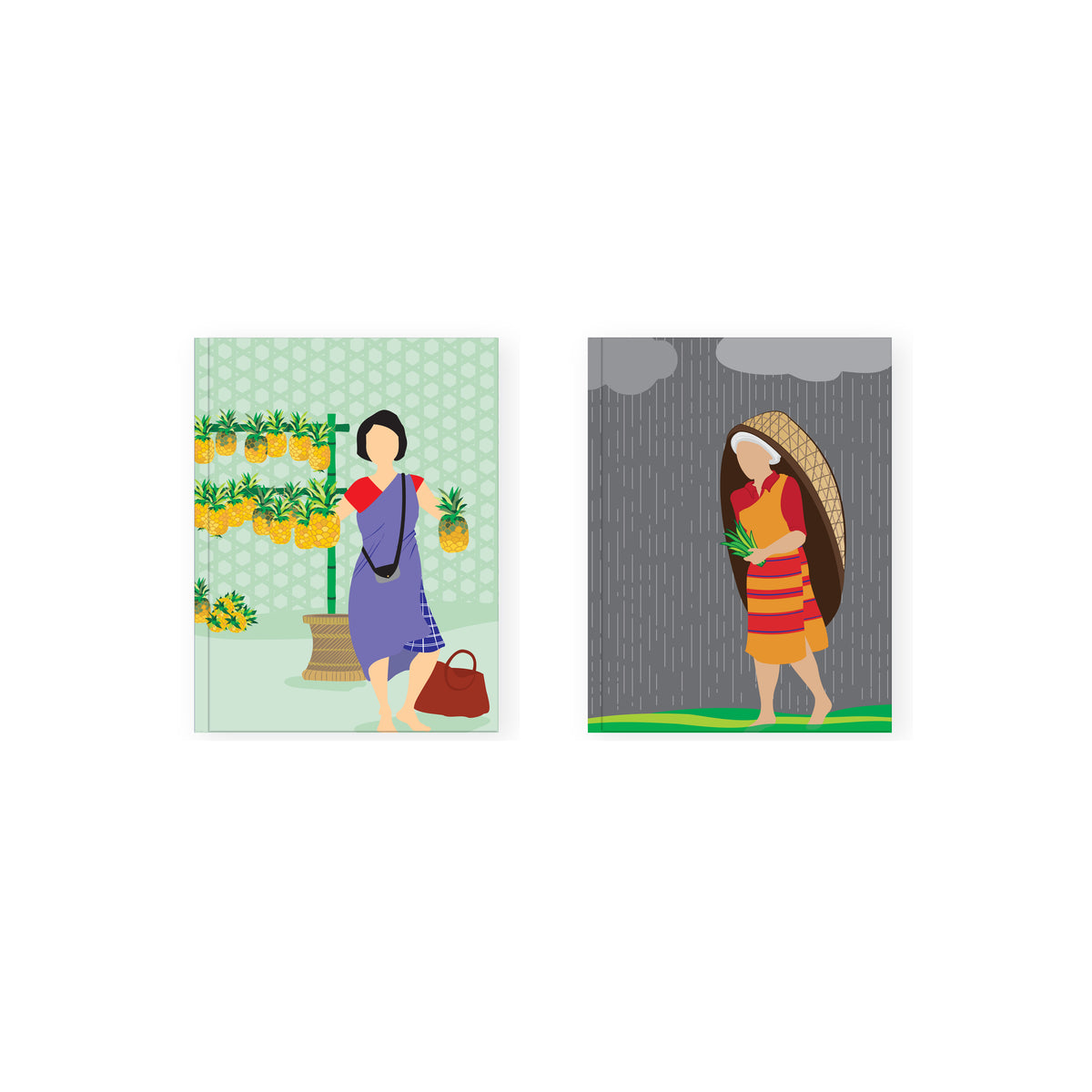 Symbols of Meghalaya Notebook (Small) - Two - Set of 2 - NEST by Arpit Agarwal