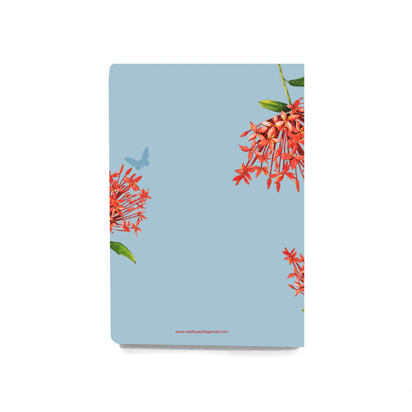 Botanical Ixora Soft Cover Notebook