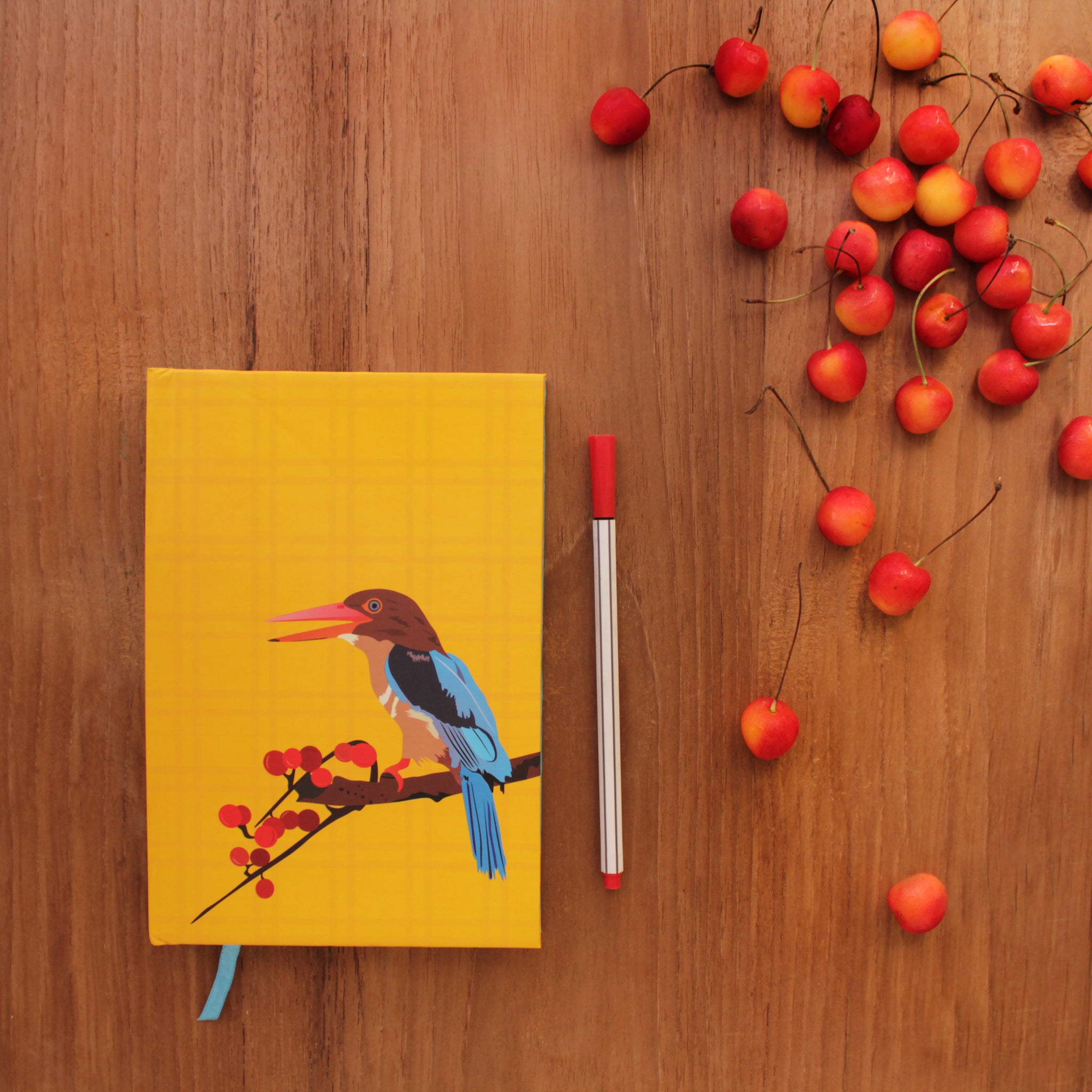 White-Throated Kingfisher of Arunachal Pradesh Notebook - NEST by Arpit Agarwal