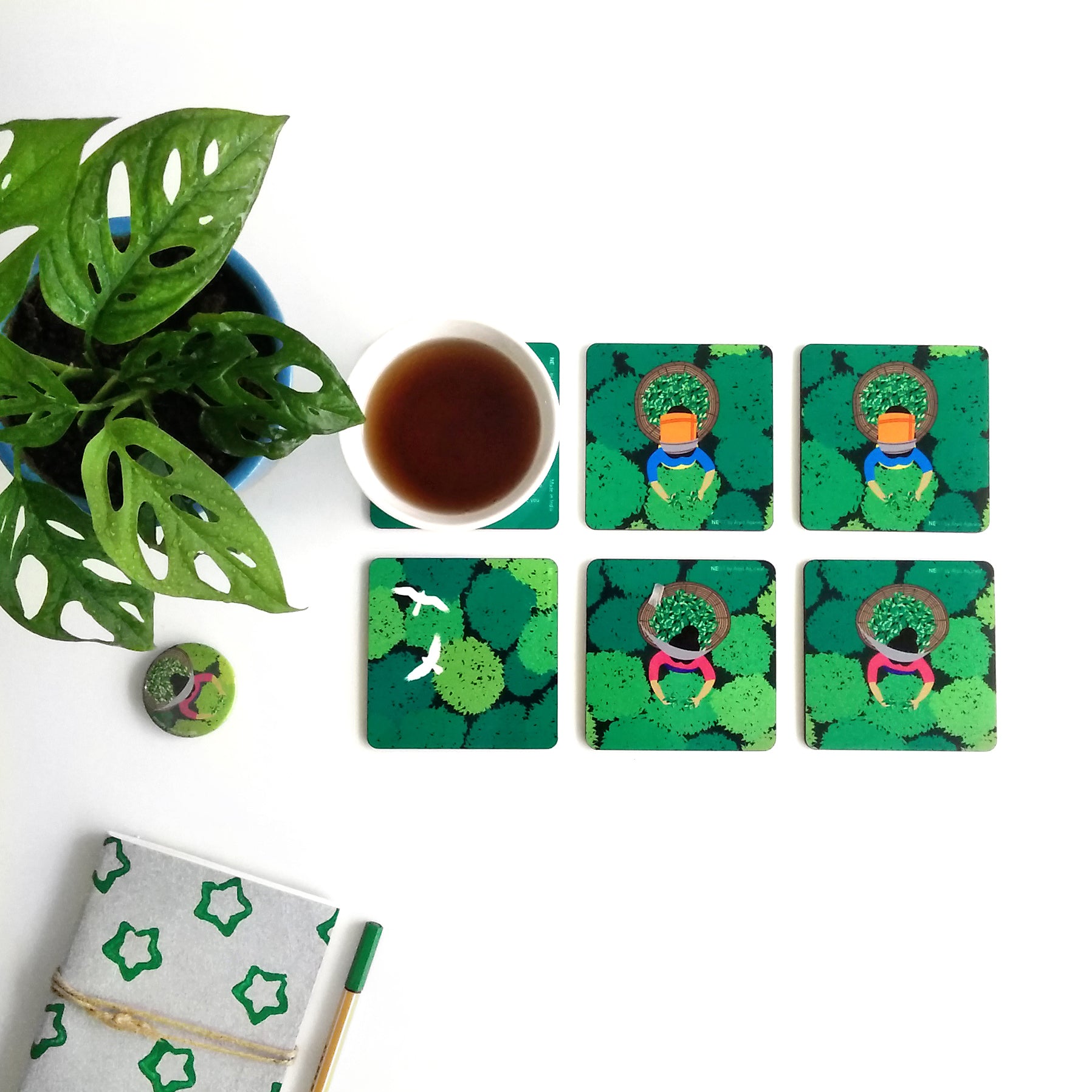 Tea Garden - Set of Six - NEST by Arpit Agarwal