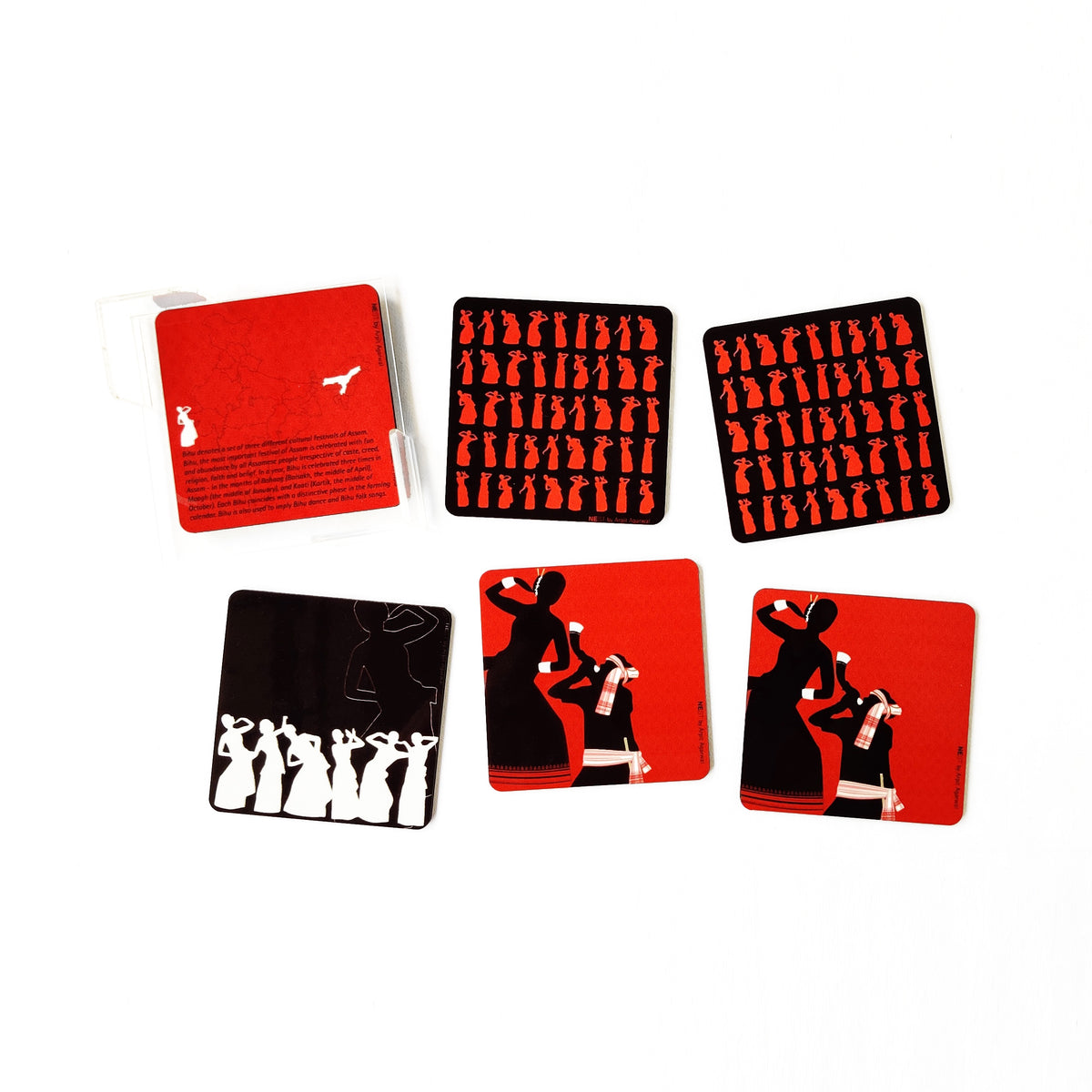 Bihu Dance Set 1 - Set of Six - NEST by Arpit Agarwal