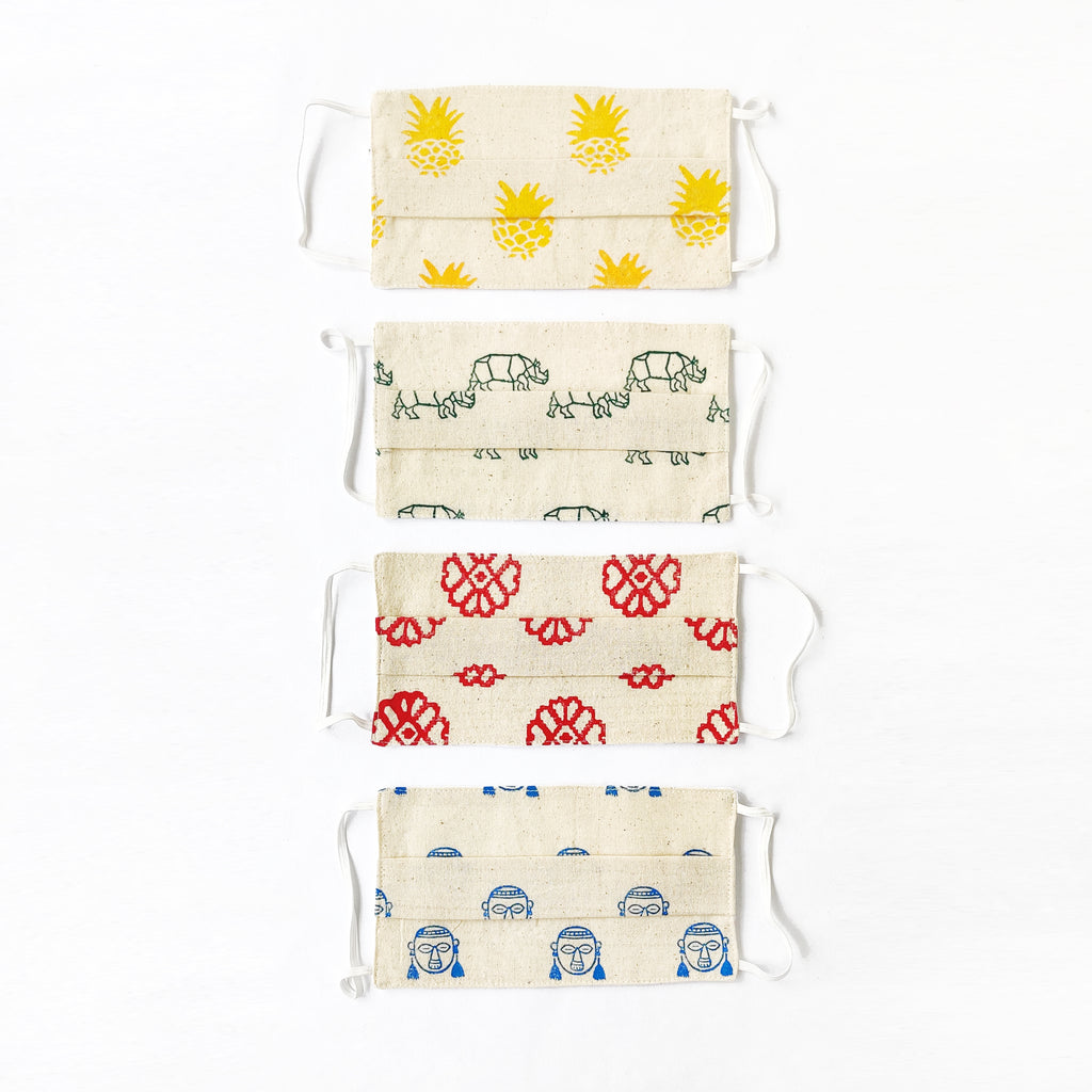 NorthEast Inspired Cotton Masks - Set 2 - Set of Four - NEST by Arpit Agarwal