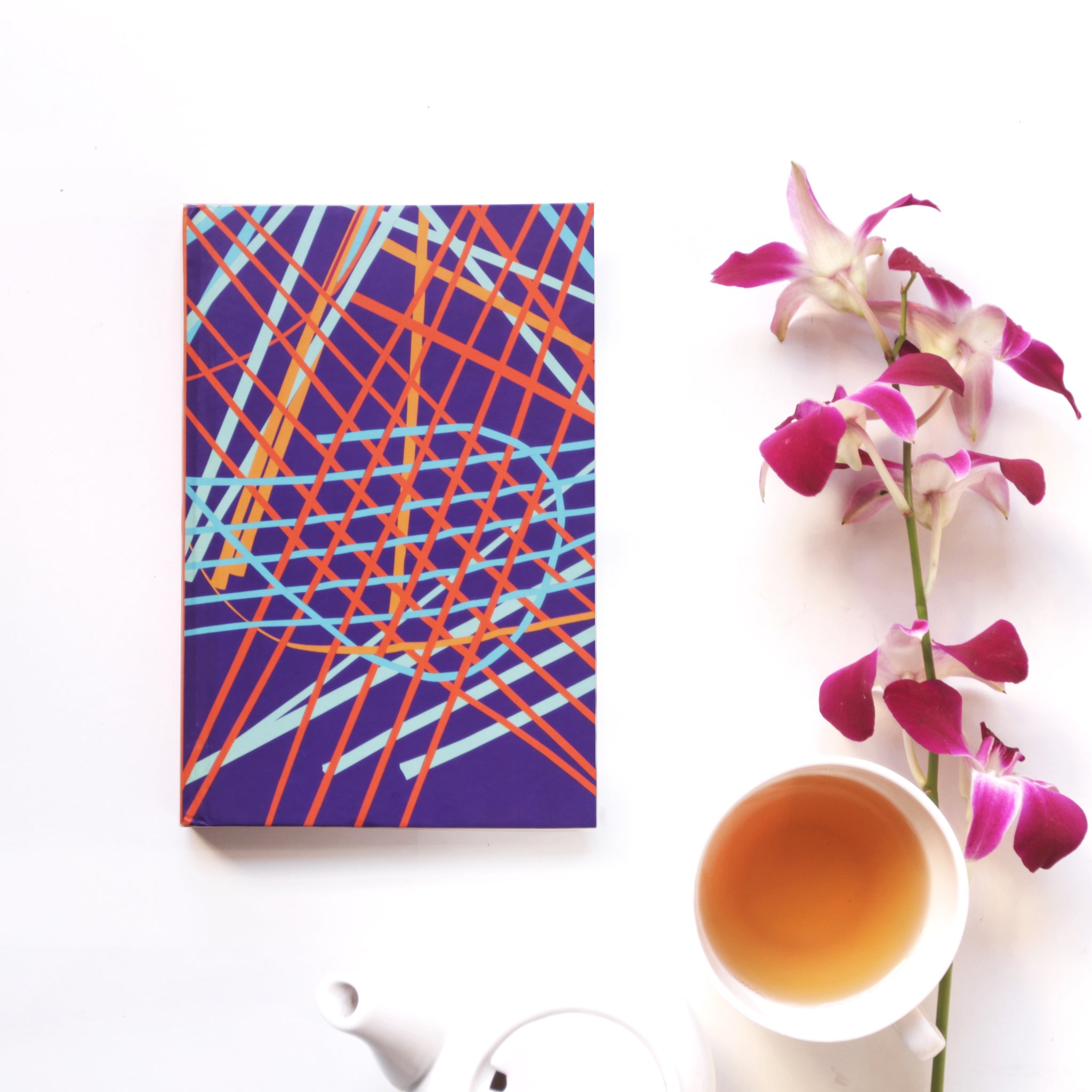Violet Random Weave Notebook - NEST by Arpit Agarwal