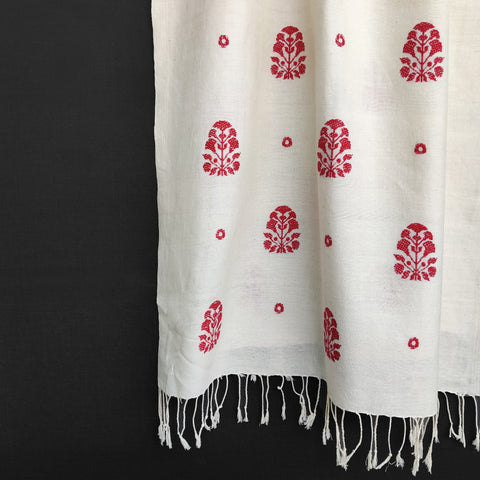 Cotton handwoven stole made in India