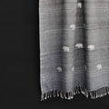Melange Grey Rhino Pattern Cotton Stole - NEST by Arpit Agarwal