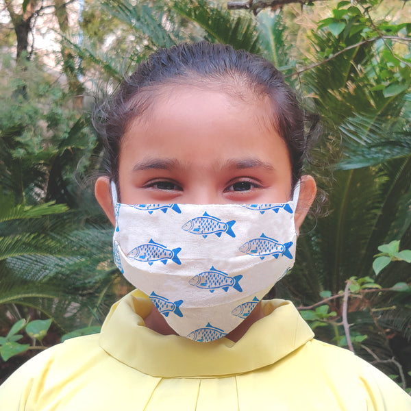 NorthEast Inspired Cotton Masks for Kids - Set of Four - NEST by Arpit Agarwal