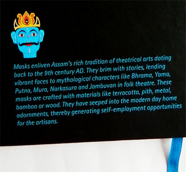 Exquisite Majuli Masks Notebook - NEST by Arpit Agarwal