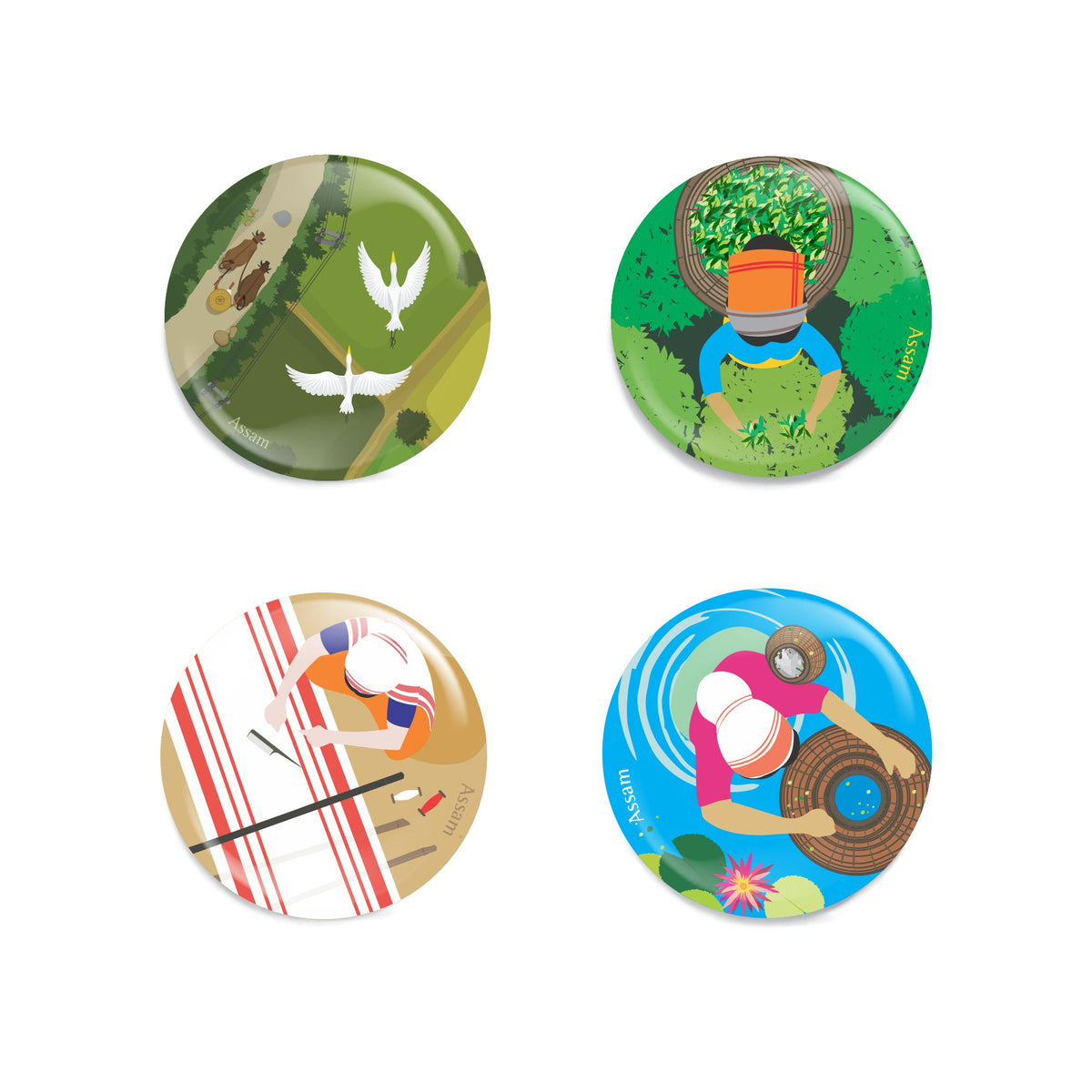 View from the Top - Assam - Set of Four - NEST by Arpit Agarwal