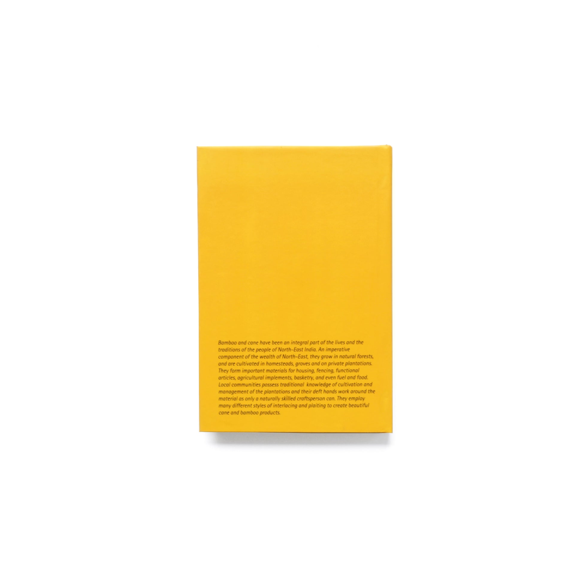 Dandelion Yellow Jaapi Weave Notebook - NEST by Arpit Agarwal