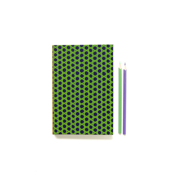 Lime Green Jaapi Weave Notebook - NEST by Arpit Agarwal