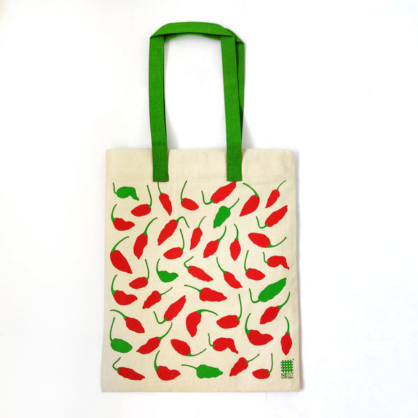 Ghost Chilli Inspired Carry Everywhere Tote - Natural - NEST by Arpit Agarwal