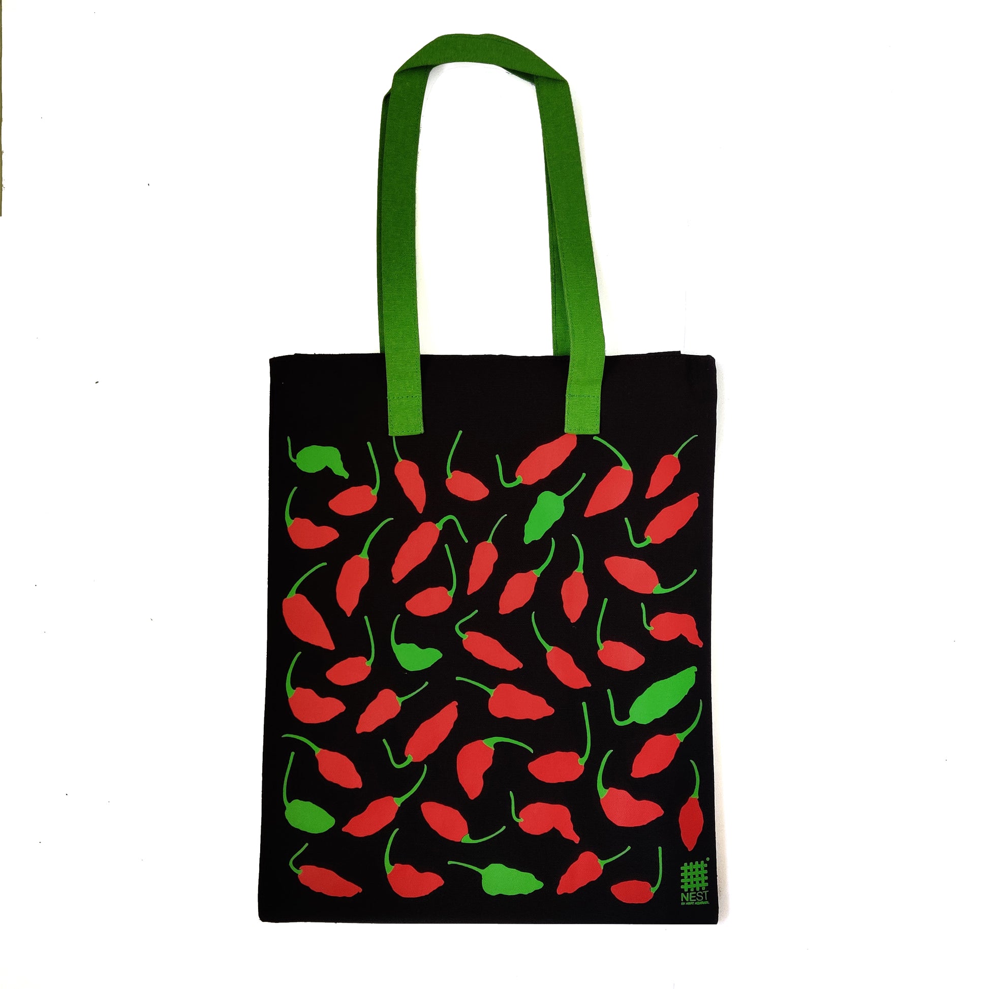 Ghost Chilli Inspired Carry Everywhere Tote - Black - NEST by Arpit Agarwal