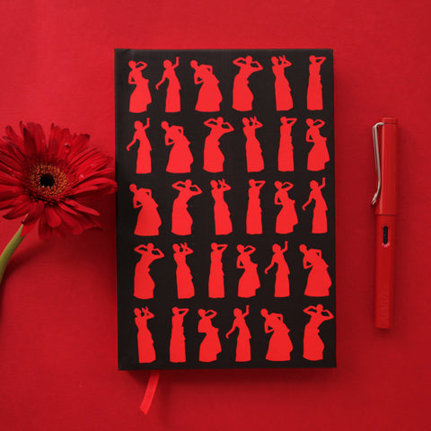 Scarlet Red Bihu Dance of Assam Notebook - NEST by Arpit Agarwal