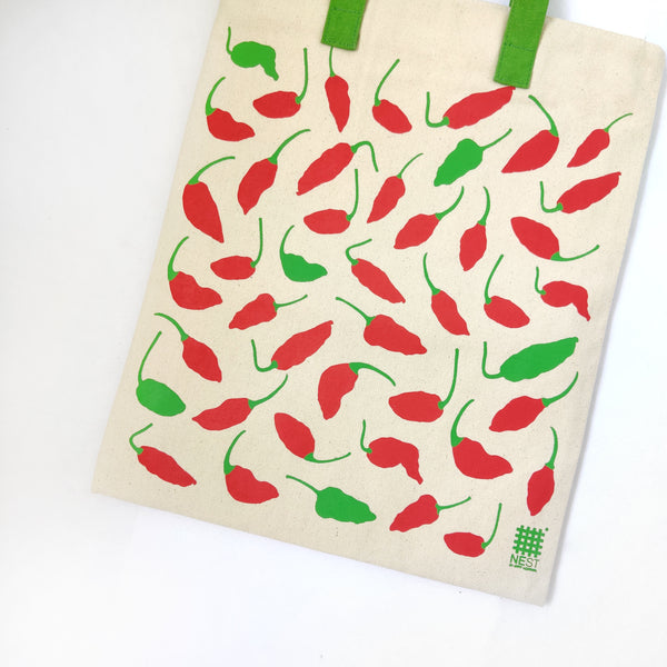 Ghost Chilli Inspired Carry Everywhere Tote - Natural - NEST by Arpit Agarwal