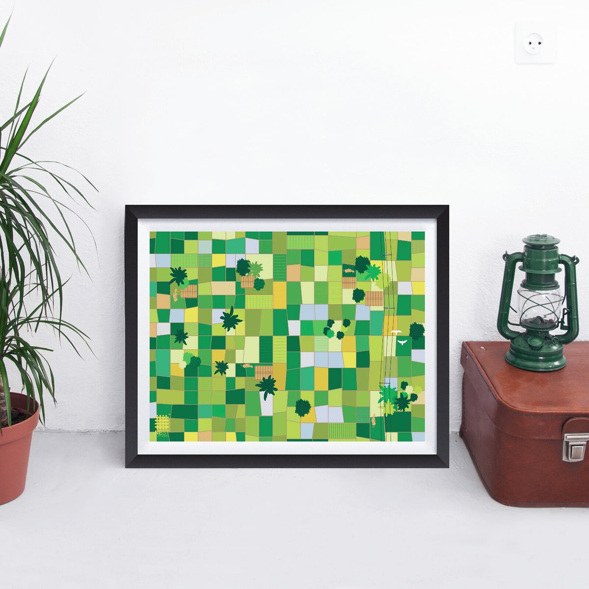 Expansive Paddy Fields - Print Only - NEST by Arpit Agarwal