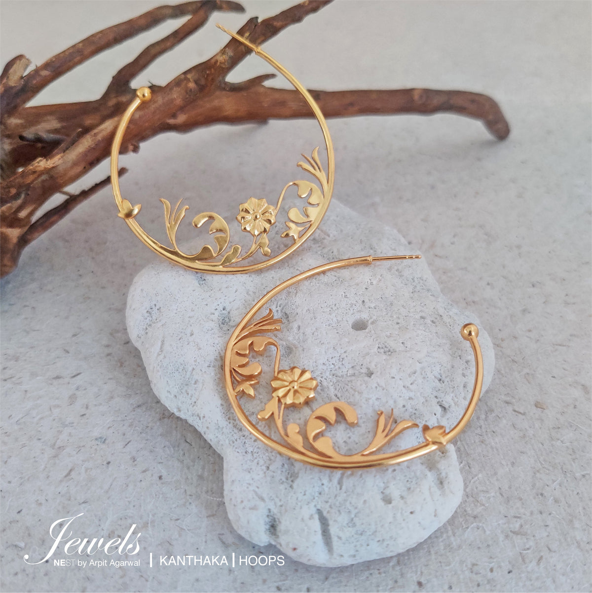 Kanthaka Hoop Earrings - NEST by Arpit Agarwal