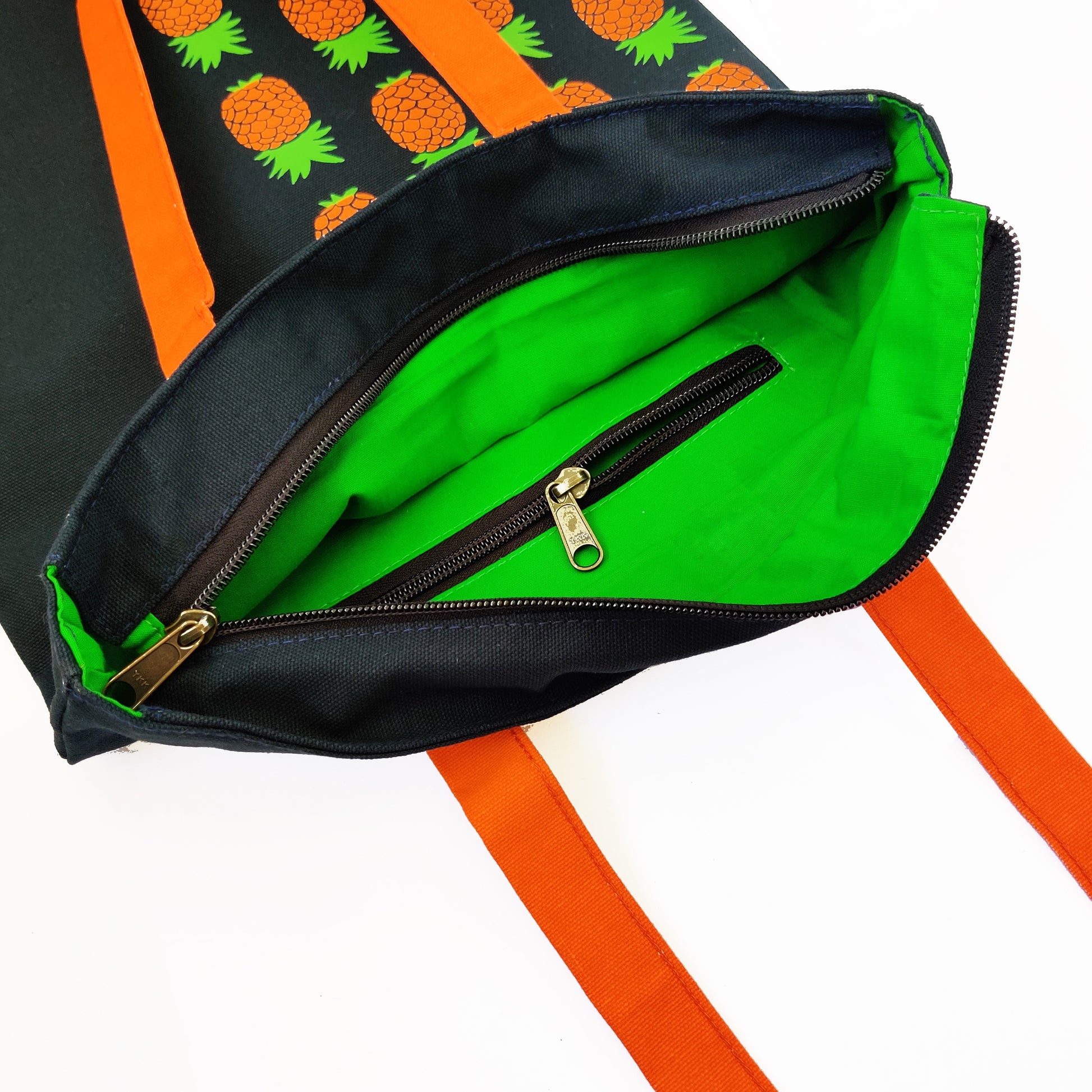 Pineapple Inspired Carry Everywhere Tote - Navy - NEST by Arpit Agarwal