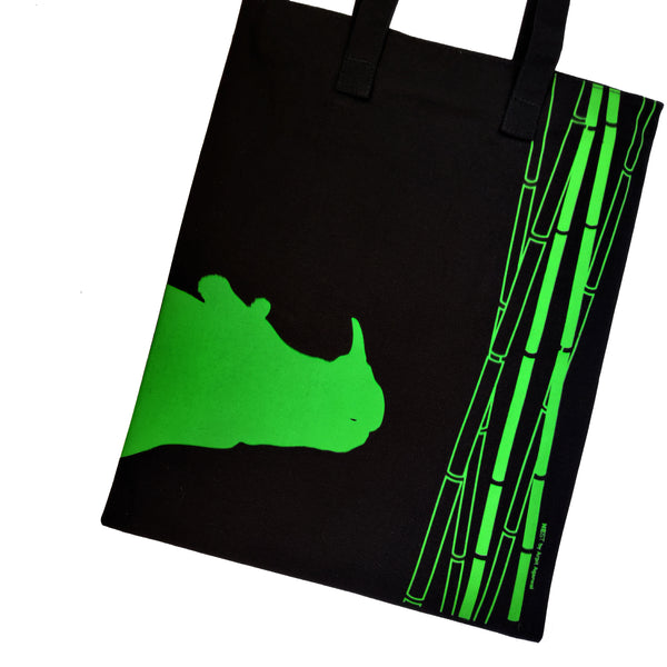 Rhino inspired Carry Everywhere Tote - Black - NEST by Arpit Agarwal