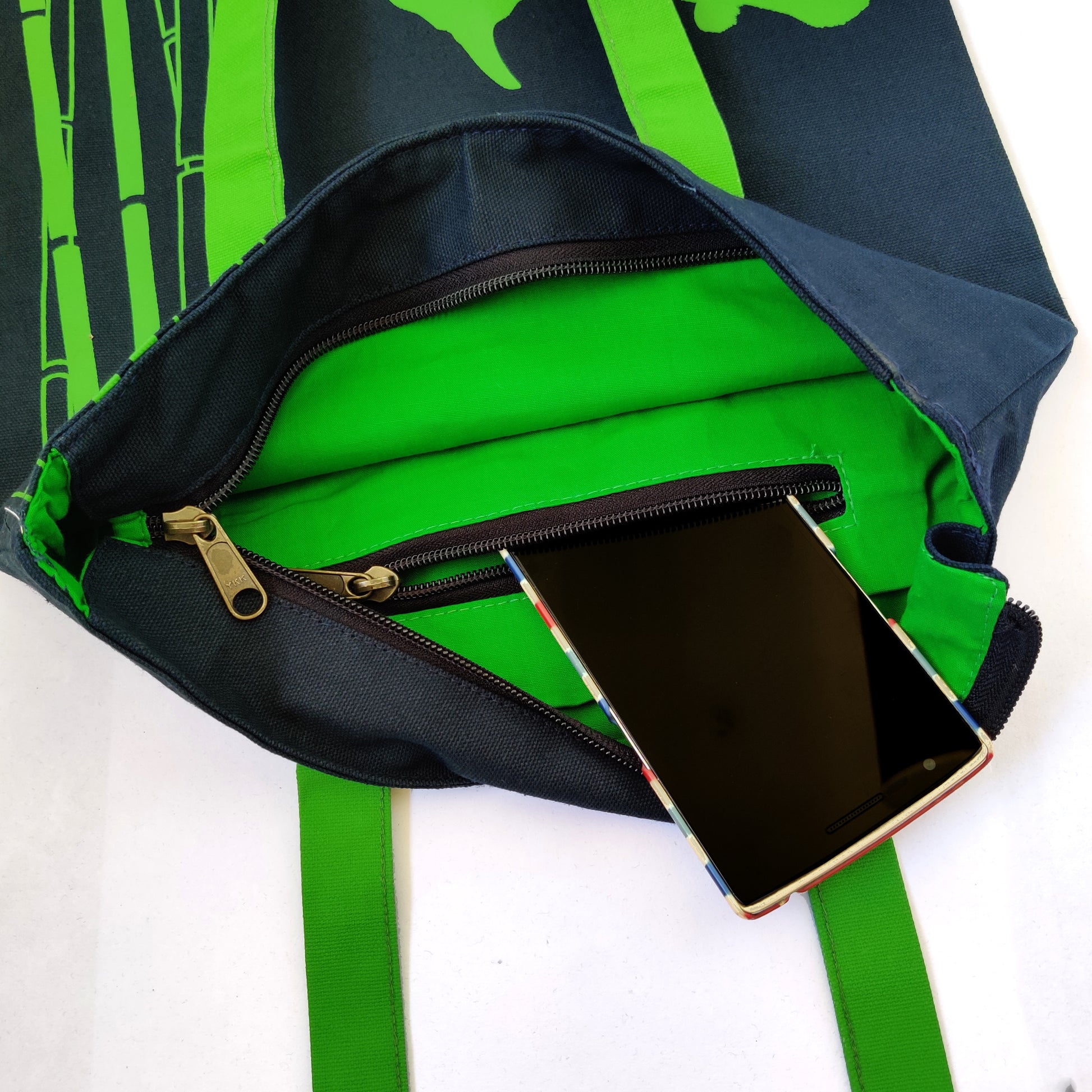 Rhino Inspired Carry Everywhere Tote - Navy - NEST by Arpit Agarwal