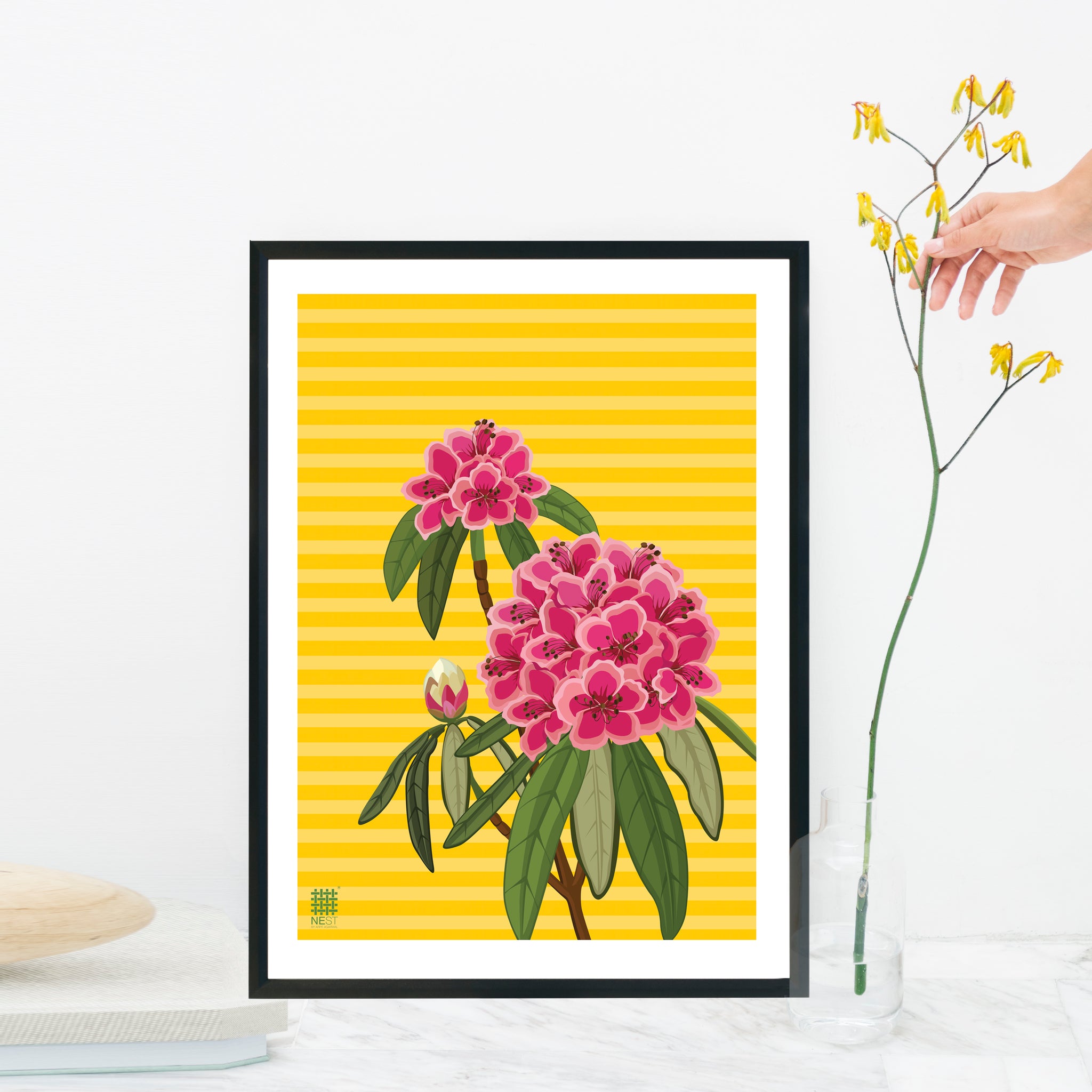 Rhododendron Yellow - Print Only - NEST by Arpit Agarwal