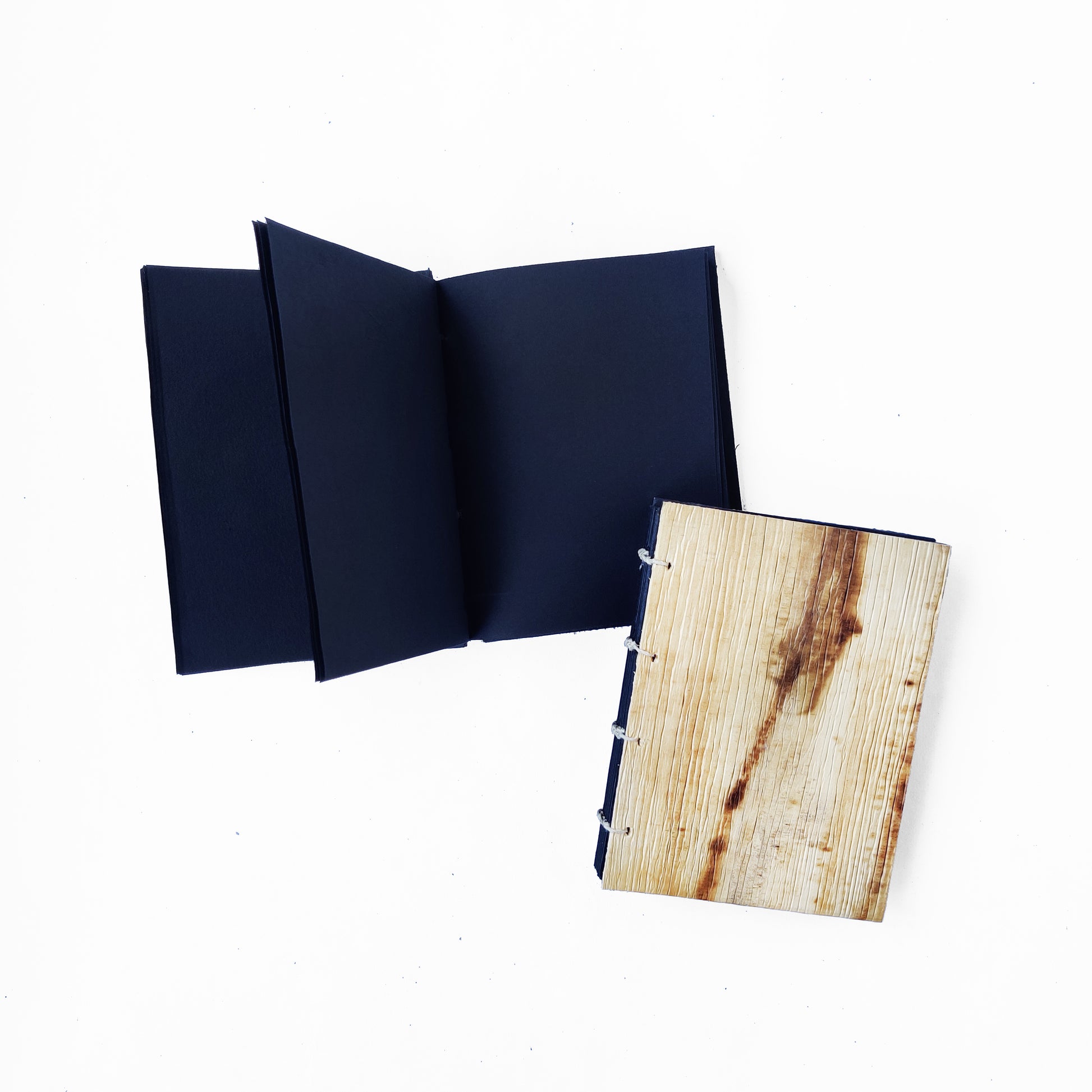 Tamul Natural Cover Plain Notebook - Black