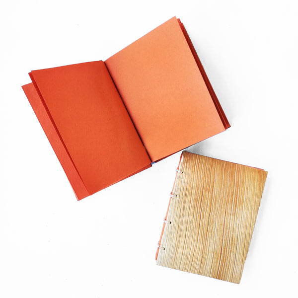 Tamul Natural Cover Plain Notebook - Orange