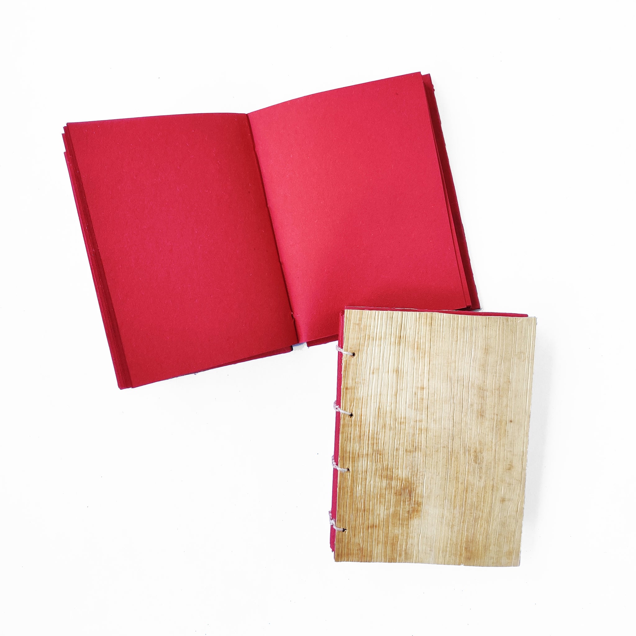 Tamul Natural Cover Plain Notebook - Red