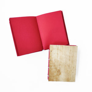 Tamul Natural Cover Plain Notebook - Red