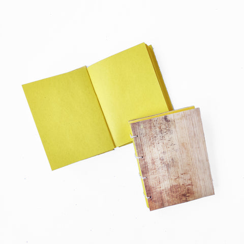 Tamul Natural Cover Plain Notebook - Yellow