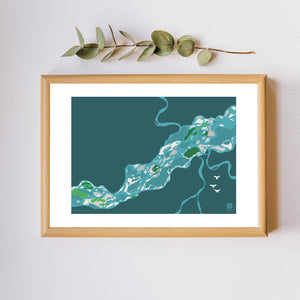 The Mighty Brahmaputra - Print Only - NEST by Arpit Agarwal